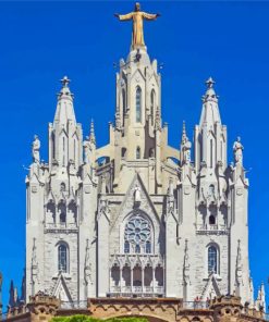 Mount Tibidabo Church Paint By Numbers