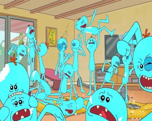 Mr Meeseeks Paint By Numbers