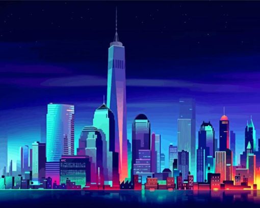 New York Skyline Paint By Numbers