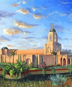 Newport Beach Temple Art Paint By Numbers