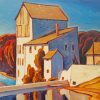 Old Mill Elora A J Casson Paint By Numbers