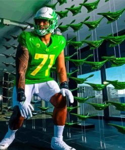 Oregon Ducks Player Paint By Numbers