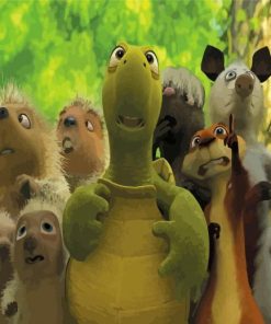 Over The Hedge Cartoon Characters Paint By Numbers