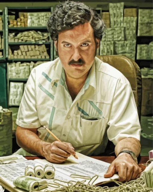 Pablo Escobar Narcos Movie Paint By Numbers