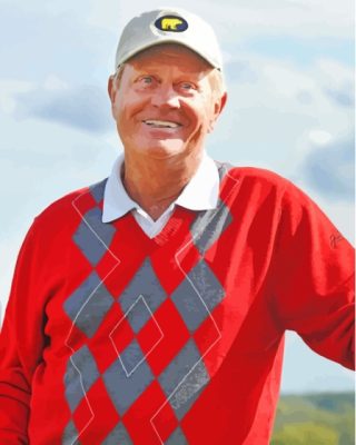 Player Jack Nicklaus Paint By Numbers