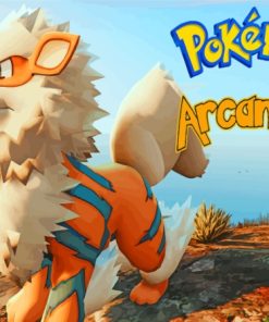 Pokemon Anime Arcanine Paint By Numbers