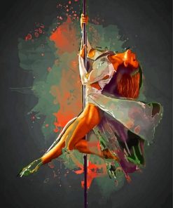 Pole Dance Abstract Paint By Numbers