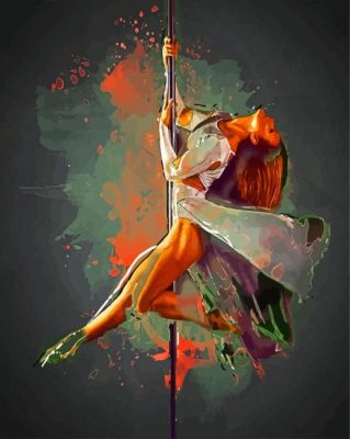 Pole Dance Abstract Paint By Numbers