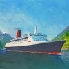 Qe2 British Ship Paint By Numbers