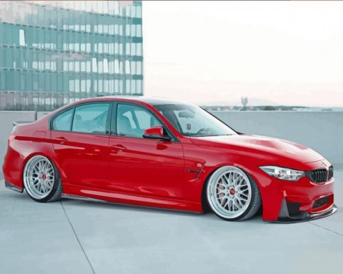 Red BMW M3 F80 Car Paint By Numbers