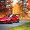 Red Mazda Rx7 Sport Car Paint By Numbers