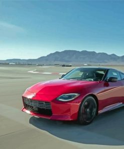 Red Nissan Z Paint By Numbers