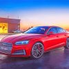 Red Audi S5 Engine Paint By Numbers