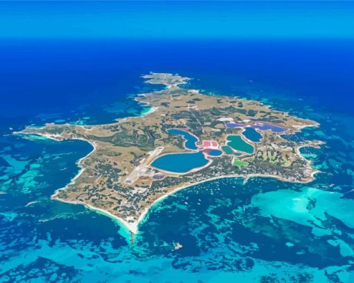 Rottnest Island Landscape Paint By Numbers