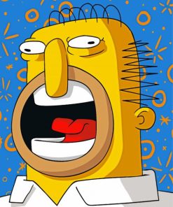 Screaming Homer Paint By Numbers