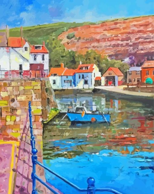 Staithes Abstract Paint By Numbers