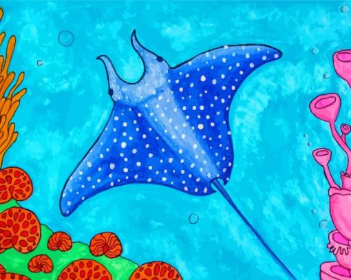 Stingray Art Paint By Numbers