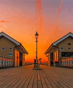 Sunrise At Penarth Pier Paint By Numbers