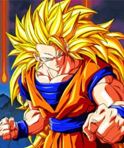 Super Saiyan 3 Dragon Ball Z Paint By Numbers