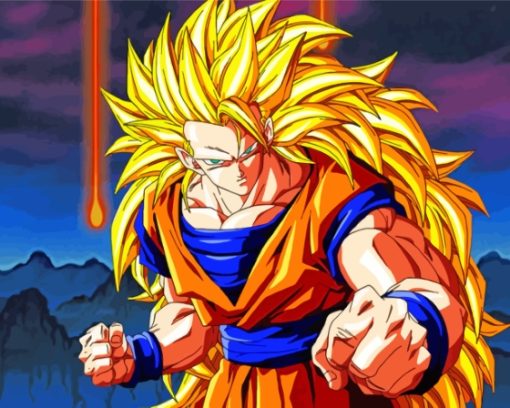 Super Saiyan 3 Dragon Ball Z Paint By Numbers