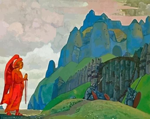 Sword Of Courage By Nicholas Roerich Paint By Numbers