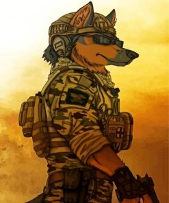 The Army Dog Paint By Numbers