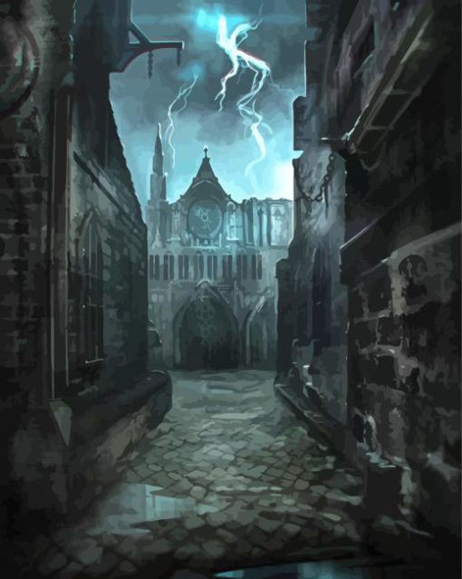 The Gothic Street Paint By Numbers