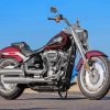 The Harley Fat Boy Motorcycle Paint By Numbers