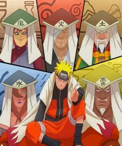 The Hokages Naruto Paint By Numbers