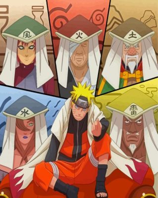 The Hokages Naruto Paint By Numbers