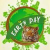 Tiger Earth Day Paint By Numbers