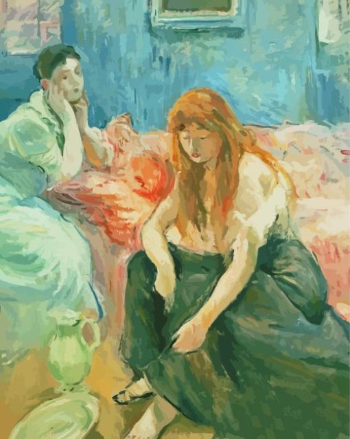 Two Girls By Berthe Morisot Paint By Numbers