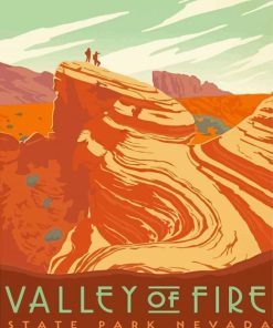 Valley Of Fire State Park Poster Paint By Numbers