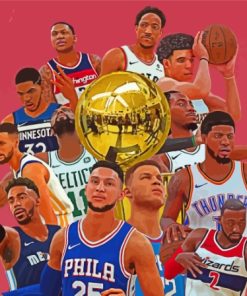 Video Game NBA 2k Paint By Numbers