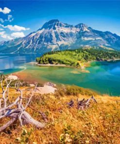 Waterton Lake National Park Paint By Numbers