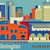 Wilmington Delaware Poster Art Paint By Numbers