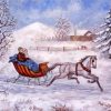 Winter Sleigh Paint By Numbers