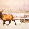 Wolves And Elk Paint By Numbers