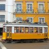 Yellow Streetcar In lisbon Portugal Paint By Numbers