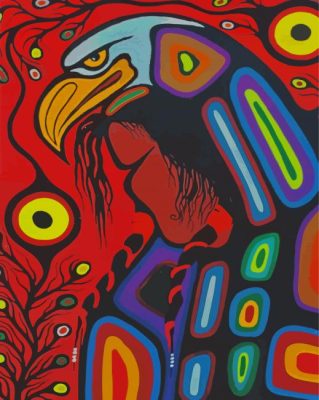 Abstract Canadian Indigenous Art Paint By Numbers