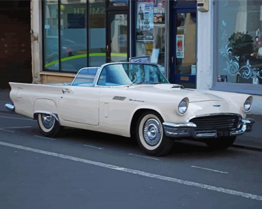 Aesthetic 1957 Thunderbird Paint By Number