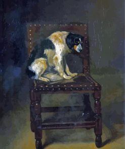 Aesthetic Dog On Chair Paint By Numbers