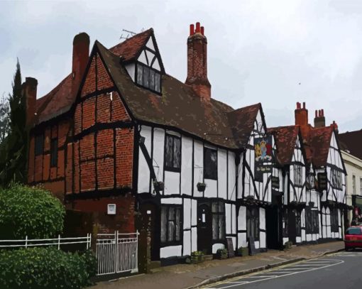 Amersham Houses In England Paint By Numbers