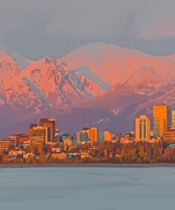 Anchorage Skyline One Paint By Numbers