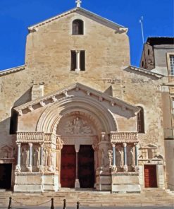 Arles Cathedral Building Paint By Numbers