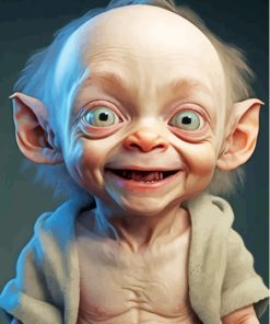 Baby Gollum Paint By Numbers