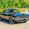 Black 1968 Dodge Charger Paint By Numbers