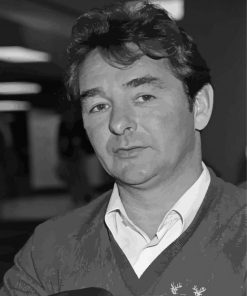 Black And White Brian Clough Paint By Numbers