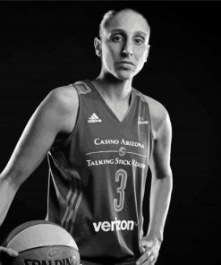 Black And White Diana Taurasi Paint By Numbers