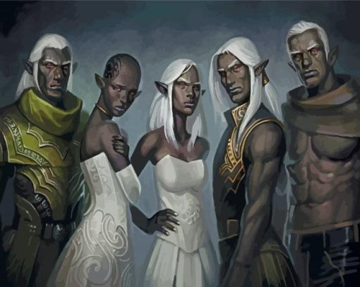 Black Elf Family Paint By Numbers